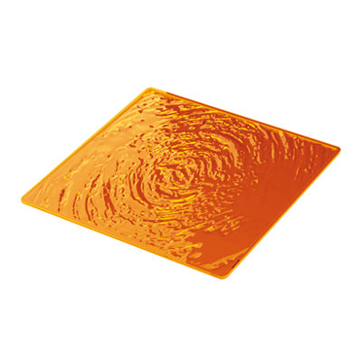 Aqua Plate Mat in Orange