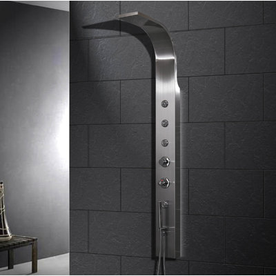 Ariel Bath Stainless Steel Thermostatic Shower Panel