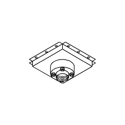 Peerless Structural Ceiling Adapter with Decoupler