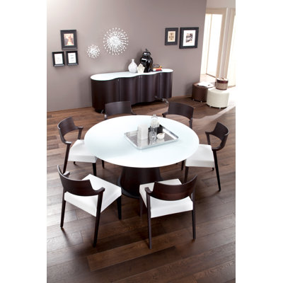 Domitalia Palio-152 Round Table with Optional Palio Sideboard