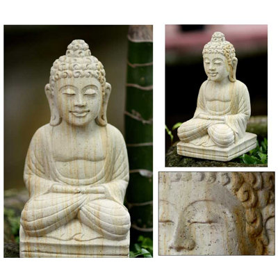 Novica Buddha Serene I Statuette