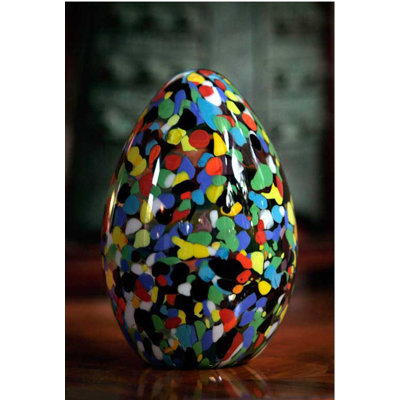 Novica 'Confetti Egg' Murano Hand Blown Paperweight