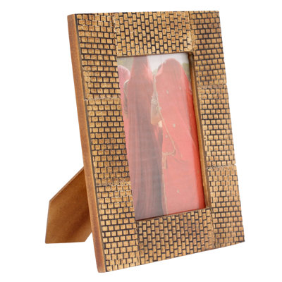 Novica The Kamal Artisan (4x6) Bijapur Fort Horn Photo Frame