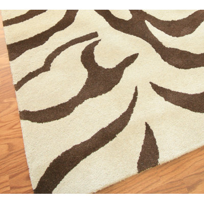 nuLOOM Safari Zebra Brown Rug
