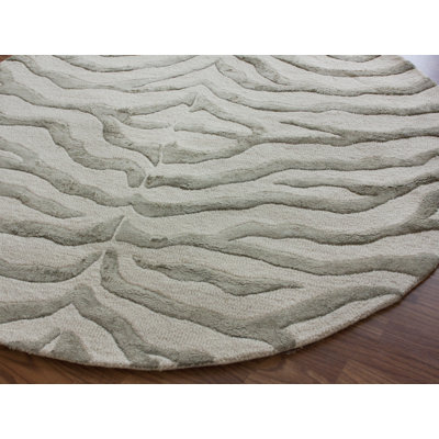 nuLOOM Earth Safari Zebra Grey Rug