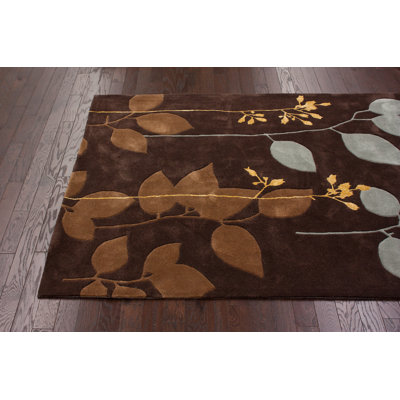 nuLOOM Cine Fletcher Chocolate Brown Rug