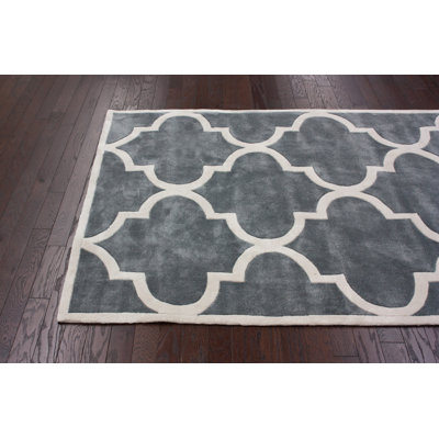 nuLOOM Cine Moroccan Trellis Slate Rug