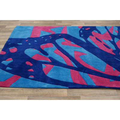 nuLOOM Cine Blue Butterfly Novelty Rug