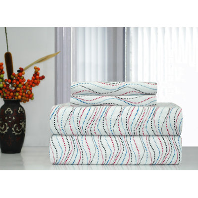Heavy Weight Metro Printed Flannel Sheet Set