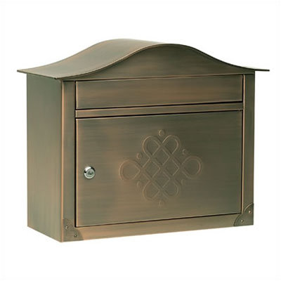 Architectural Mailboxes Hand Polished Peninsula Wall Mounted Mailbox