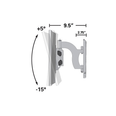 Sanus Classic Series Full-Motion Wall Mount for 26" - 40" Flat-Panel TVs
