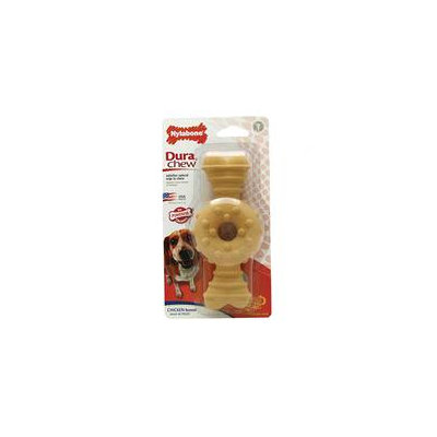 Nylabone Durachew Textured Ring Bone Chicken Dog Toy