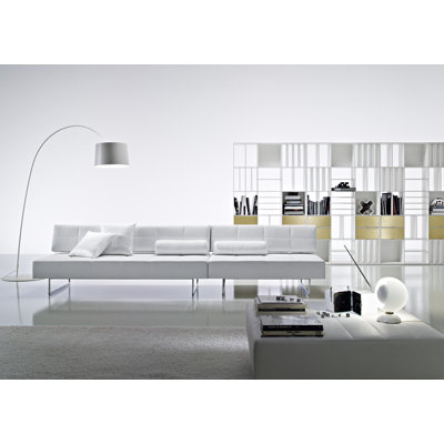 Ciacci Clark Two Seater Sofa in Bright Chrome