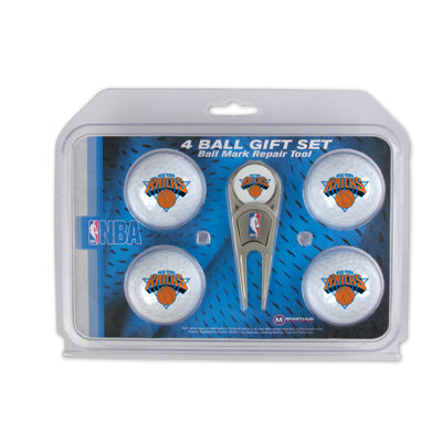 McArthur Towels NBA Divot Tool and 4 Golf Ball Gift Set