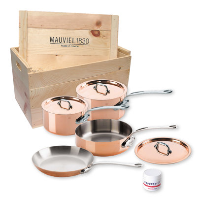 Mauviel M'Heritage Stainless Steel 7-Piece Cookware Set