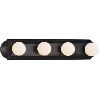 Forte Lighting Four Light Bath Vanity Strip