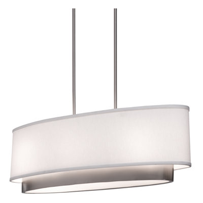 Bathroom Light Fixtures Brushed Nickel on Three Light Oval Chandelier In Brushed Nickel Features   Three Light
