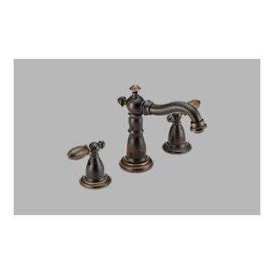 Delta Victorian Widespread Bathroom Faucet with Double Lever Handles