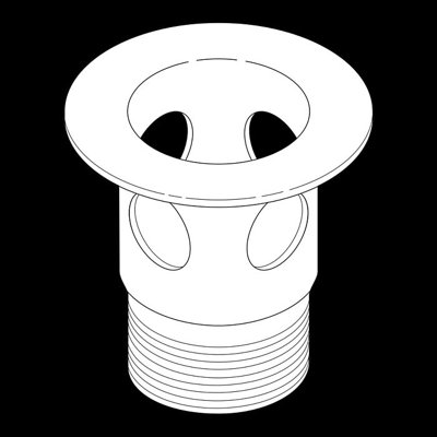 Delta Lavatory Metal Flange Assembly Drain