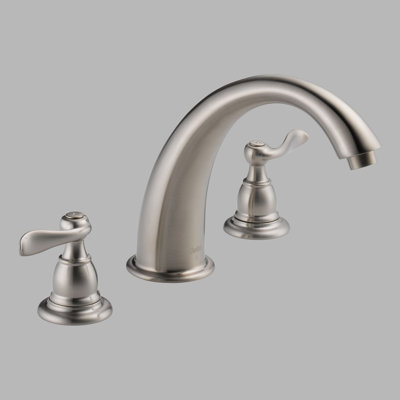 Delta Foundations Windemere Double Handle Deck Mount Roman Tub Faucet Trim