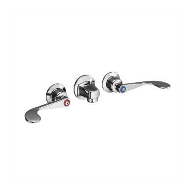 Kohler Triton Ada Compliant Wall Mounted Bathroom Faucet with Double Cross Handles
