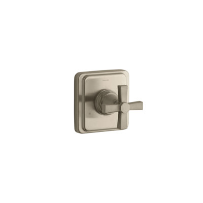 Kohler Pinstripe Valve Trim with Pure Design Cross Handle For Transfer Valve, Requires Valve