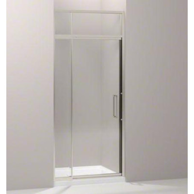 Kohler Lattis Semi-Frameless Pivot Shower Door with 0.375" Thick Crystal Clear Glass, 30" - 33" x 76"