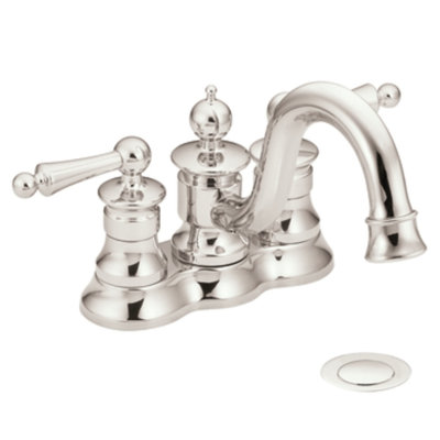 Moen Waterhill Centerset Bathroom Faucet with Double Handles