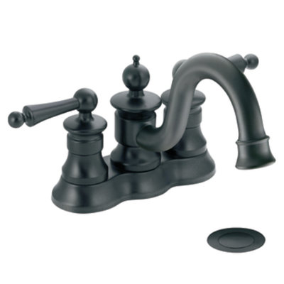 Moen Waterhill Centerset Bathroom Faucet with Double Handles