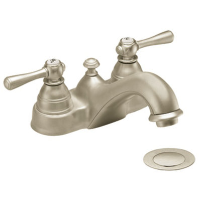 Moen Kingsley Two Handle Centerset Low Arc Bathroom Faucet