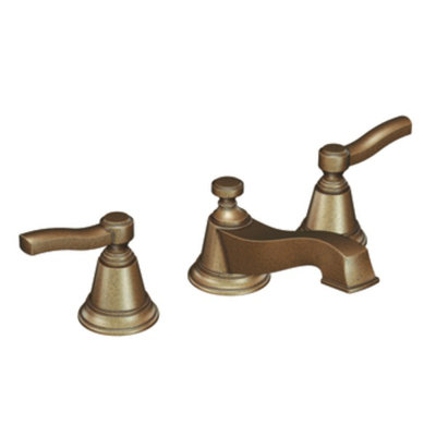 Moen Rothbury Two Handle Widespread Low Arc Bathroom Faucet