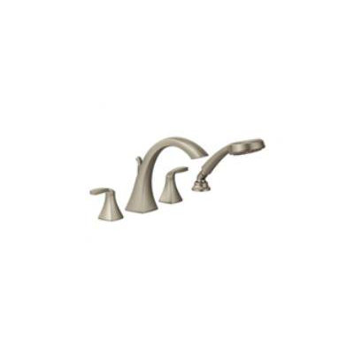 Moen Voss Two Handle High Arc Roman Tub Faucet with Hand Shower
