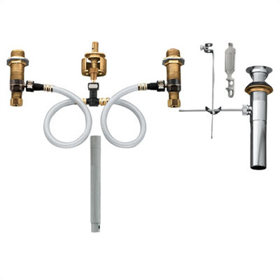 Moen Monticello Inspirations Widespread Bathroom Faucet with Double Lever Handles