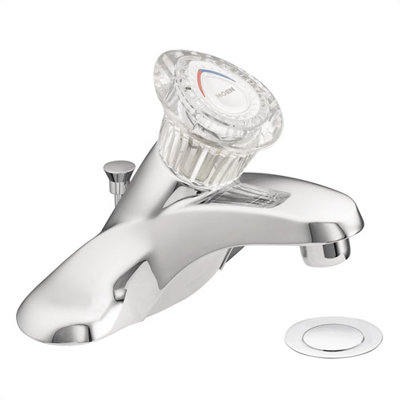 Moen Chateau Centerset Bathroom Faucet with Single Knob Handle