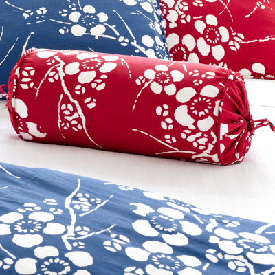 Pine Cone Hill Kiyoko Bolster Pillow in Red