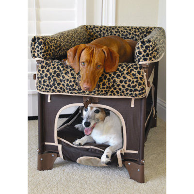 Arm's Reach Co-Sleeper Pet Bunk Bed Plush Leopard Liner - Large Size