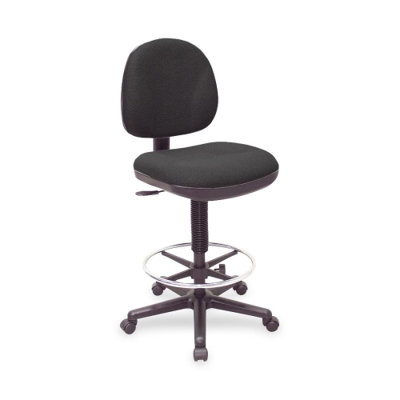 Lorell Pneumatic Adjustable Multi-Task Drafting Stool with Footring