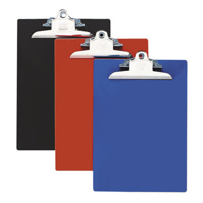Nature Saver Recycled Plastic Clipboards, 1" Capacity, Blue