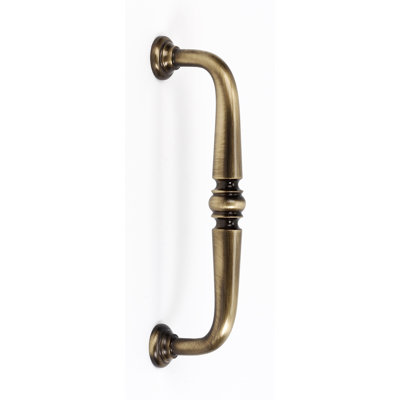 Alno Inc Charlie 4" Cabinet Pull with Brass Construction