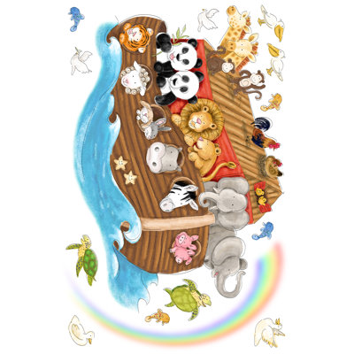 Room Mates Noah's Ark Peel and Stick Giant Wall Decals