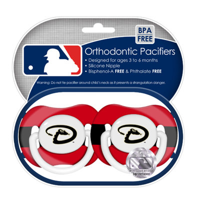 Baby Fanatic MLB 2 Pack Baby Pacifiers