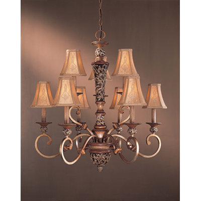 Minka Lavery Salon Grand  Chandelier with Optional Ceiling Medallion