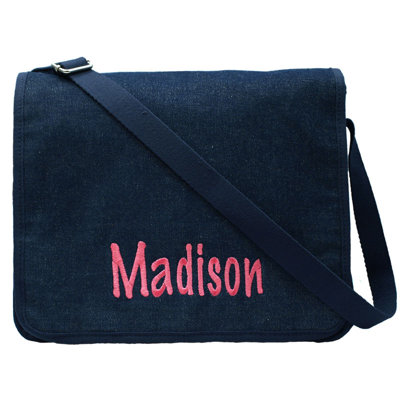 Princess Linens Doodlebugz Crayola Messenger Bag in Denim