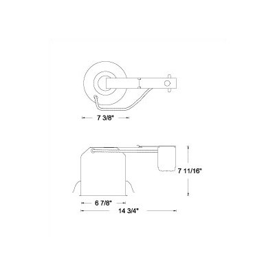 WAC Lighting Line Voltage Incandescent IC Rated Remodel Recessed Housing