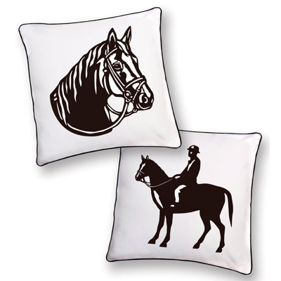 Naked Decor Horse Reversible Pillow