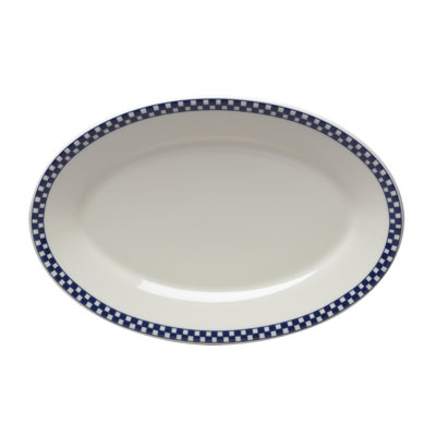 Homer Laughlin Diner Check 13.65" Oval Platter