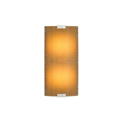 LBL Lighting Omni 277V Medium One Light Outdoor Fluorescent Wall Sconce with Bubble Glass Shade in Bronze