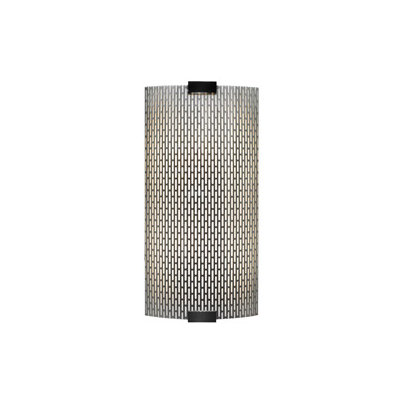 LBL Lighting Omni 277V Medium One Light Outdoor Fluorescent Wall Sconce with Bubble Glass Shade in Bronze