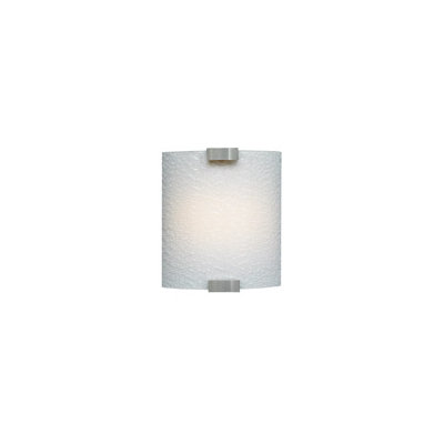 LBL Lighting Omni One Light Outdoor Incandescent Wall Sconce with Small Cover in Silver
