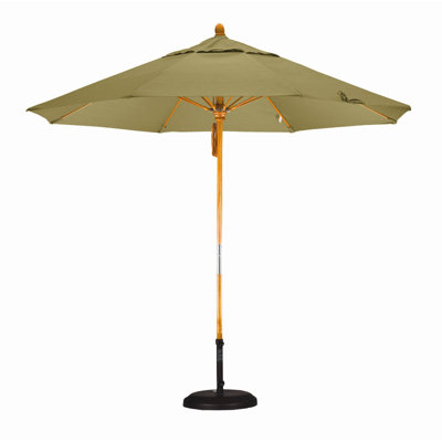 California Umbrella 9' Fiberglass Market Umbrella with Pulley
